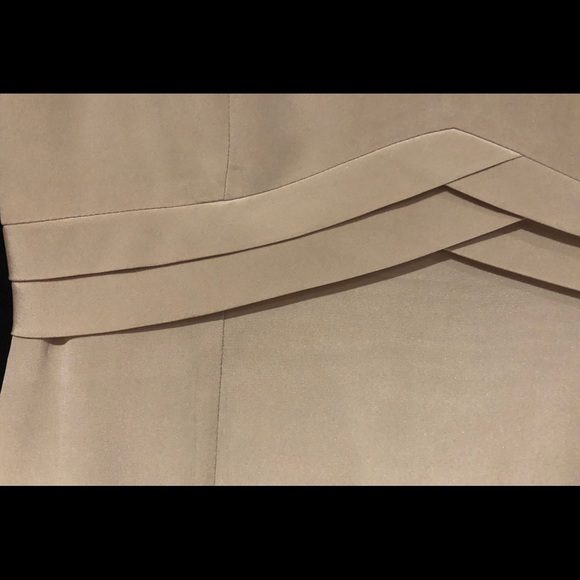 PETITE SOPHISTICATE 100% Silk Elegant Dress Cream Beige Size Petite 8 / 8P - Picture 4 of 4